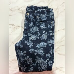 Liz Claiborne Dark Blue Floral Women's Jeans